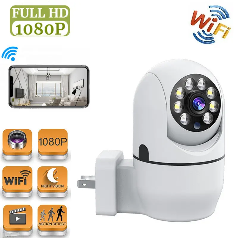 

HD Light bulb Wifi Camera 1080P Smart Leven App Socket Home Security P2P/AP Night Vision Camcorder Video Voice Audio recorder