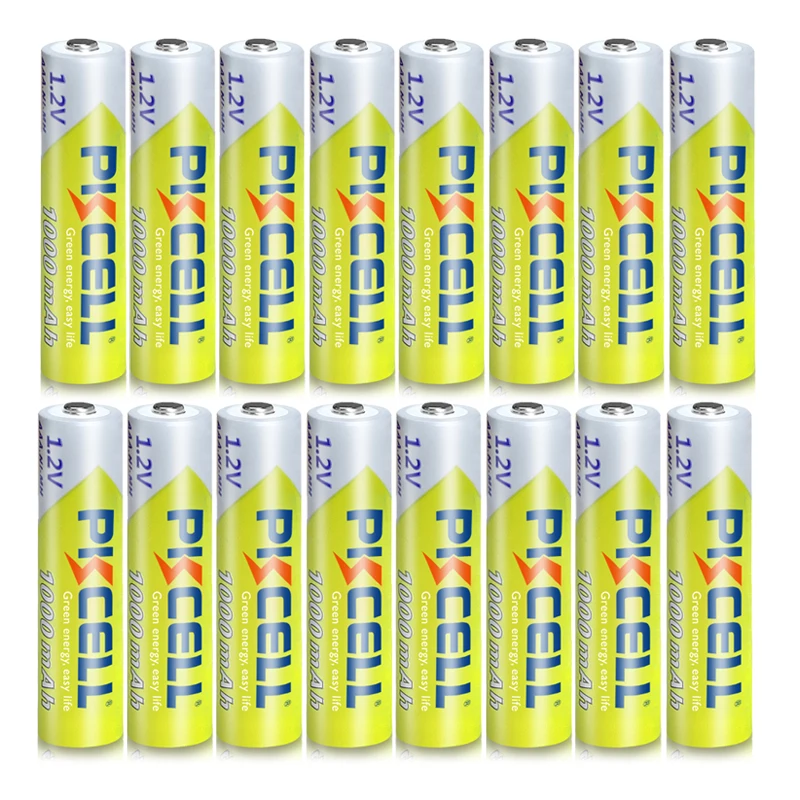 

16pcs/Lot PKCELL 1.2V 1000mAh NiMh AAA Rechargeable Battery Ni-mh 3A Batteries AAA Battria High Energy for Flashlight Toys
