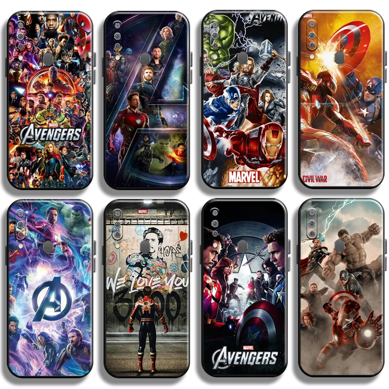 

Cover Marvel Avengers Phone Case For Samsung Galaxy M30 M30S Liquid Silicon Coque Back Cases Funda Carcasa Shockproof