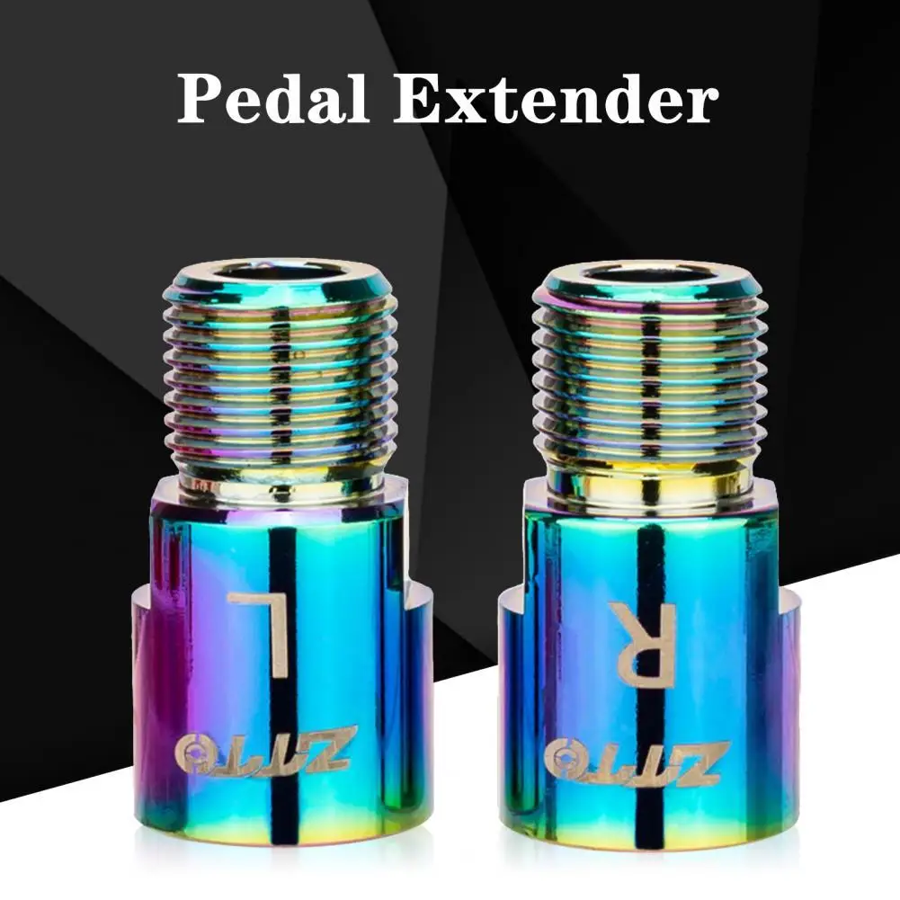 

Useful High Hardness Easy Installation Bicycle Pedal Extension Bolts Bike Pedal Adaptor Pedal Extension Spacers 1Pair