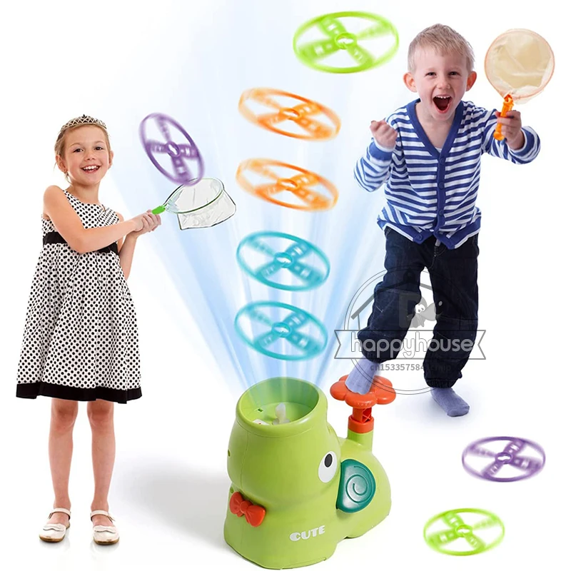 

Air Rocket Flying Disc Launcher Toy for Kids-Step-on Flying Saucer Launch Toys Set Outdoor Toys for Children Games for kids Boys