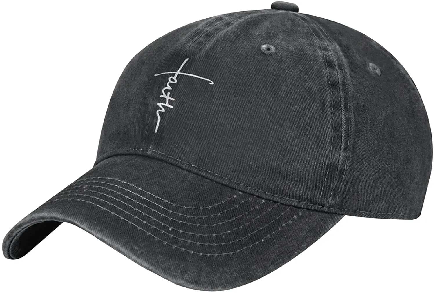 

Women's Faith Hat Distressed Vintage Washed Adjustable Baseball Cap