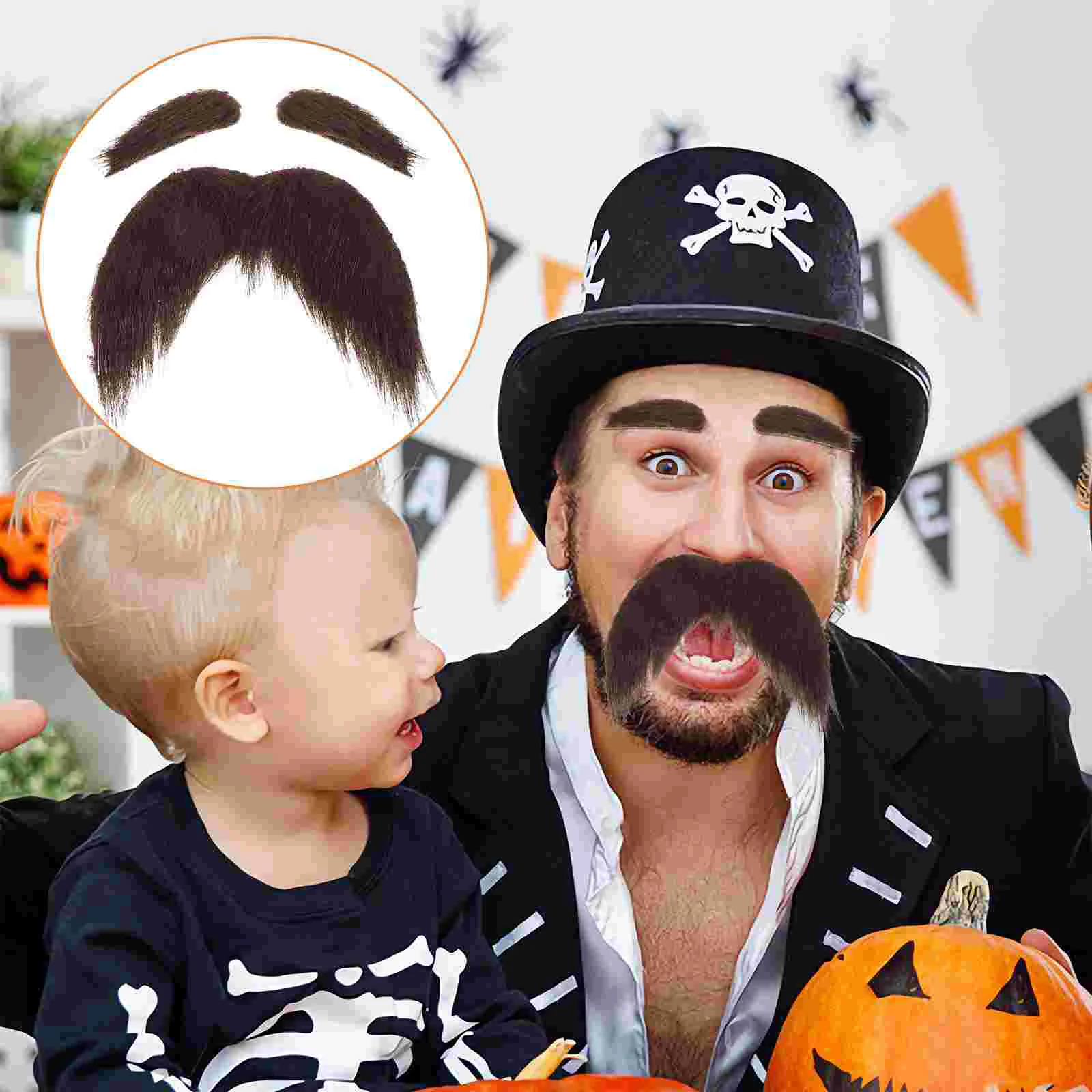 Самоклеящаяся борода и брови набор для усов старика накладная палочка на