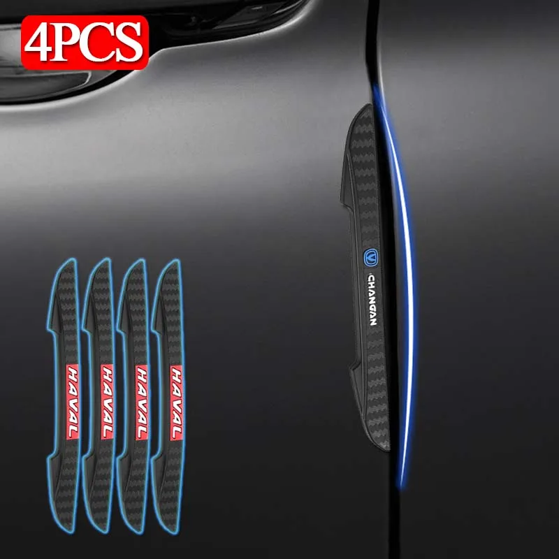 

4PCS Car Door Anti-collision Bumper Strip Guard Side Protector Sticker for Land Rover 2021 Rc Freelander Discovery Accessories