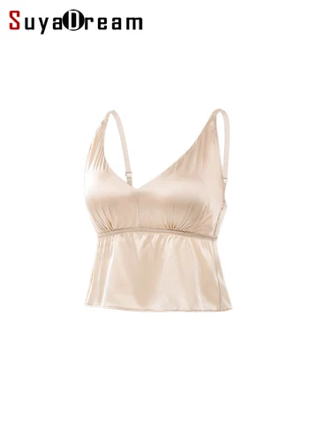 SuyaDream бескаркасные шелковые бюстгальтеры  черный/белый