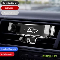 car mobile phone holder air outlet clip air vent mounts gps stand bracket for audi a7 sportback 4ka 4ga 4gf%c2%a0interior accessories