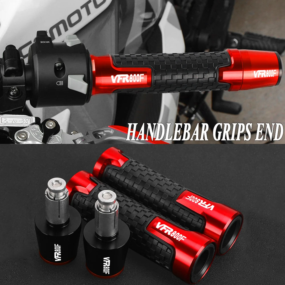 

For Honda VFR 800F VFR800F VFR750 VFR800/F VFR 800 VFR1200/F Motorcycle 7/8" 22MM Handlebar Grips Handle Bar Cap End Plugs