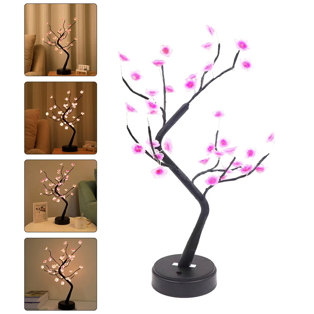 

1Pc Night Decor Peach Flower Tree Night for Desktop Home Decor