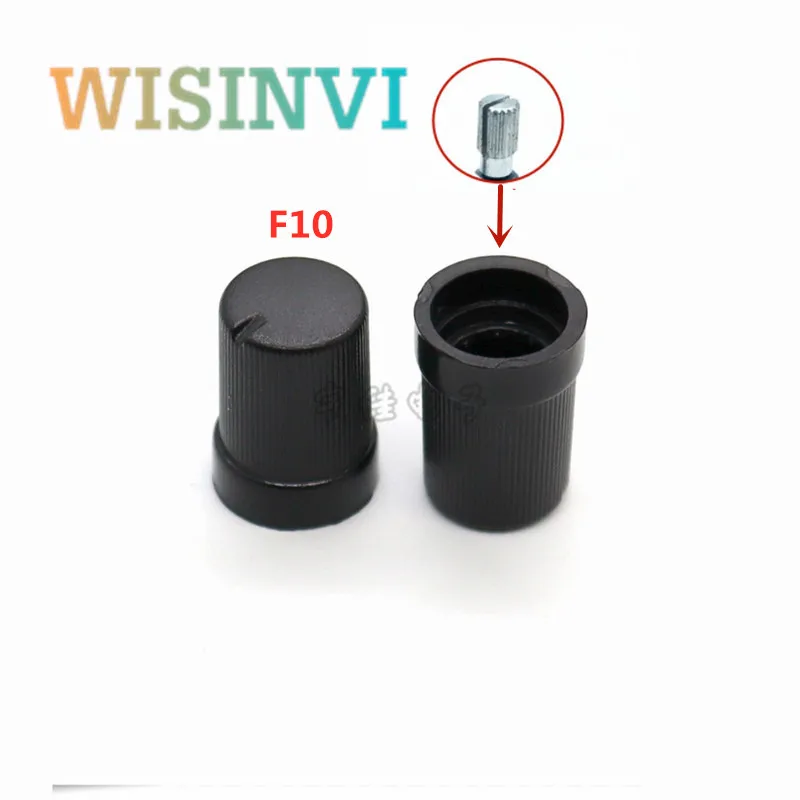 

10 шт. черные пластиковые колпачки ручек потенциометров 6 мм