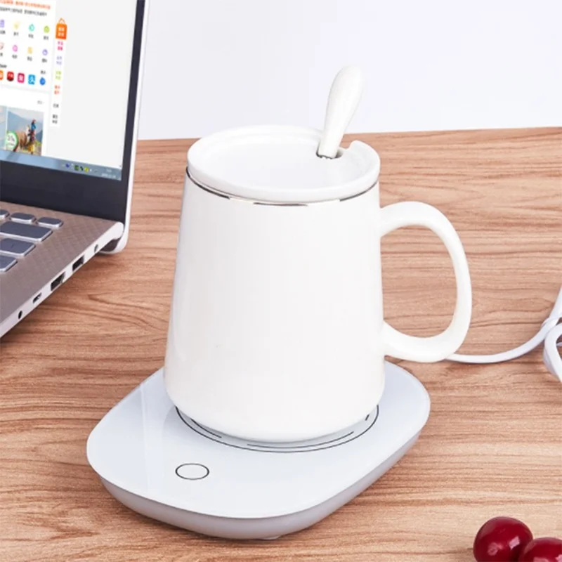 

Coffee Cup Warmer Heating Mat Heater for Tea Coffee Milk Home Office Mug Warmer Heater with Timer 2 Temperatures Settings