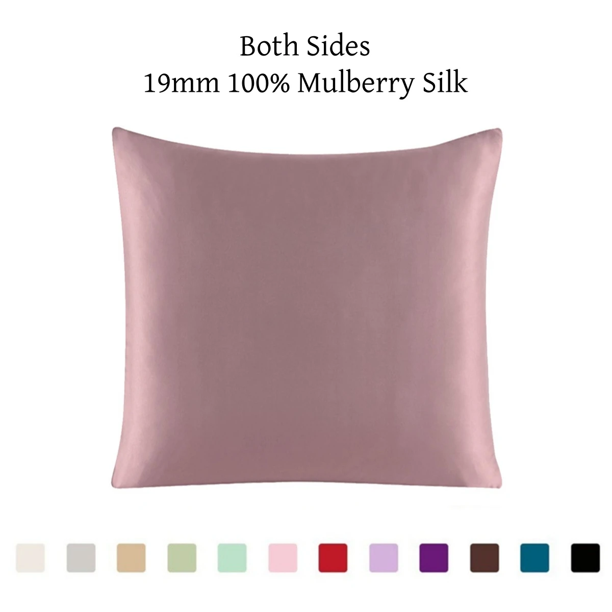 

100% 19 мм шелковая наволочка на молнии, наволочка, однотонная многоцветная наволочка