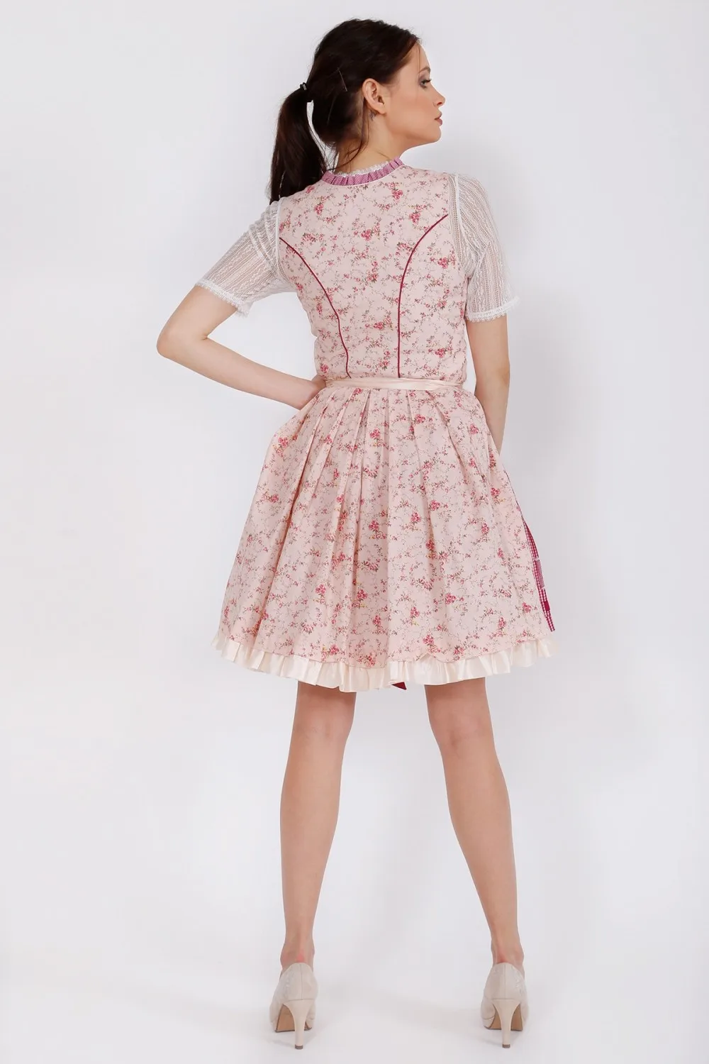 S-XXL женское платье с цветочным узором для праздника костюм пива девочек из