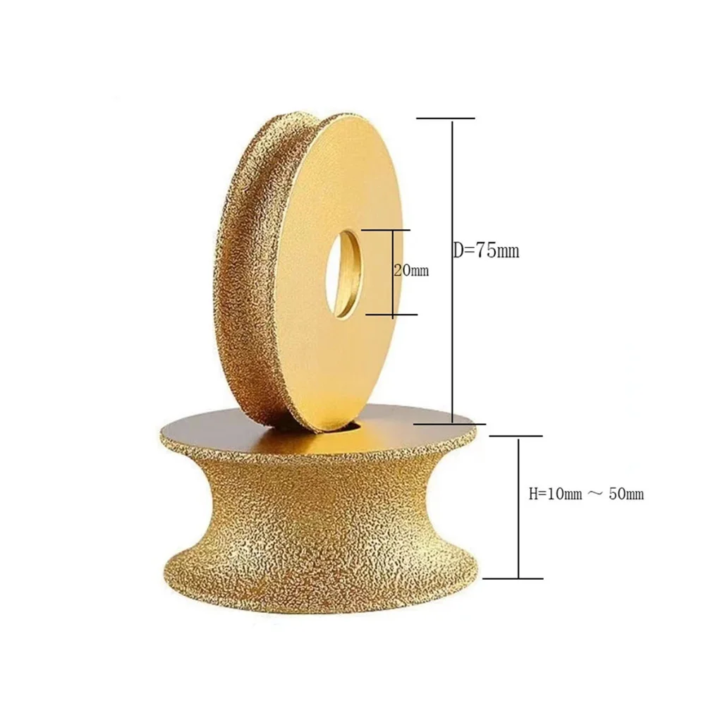 

Grinding Disc Grinding Wheel Power Tool Accessories Round Demi-bullnose Dry Vacuum Brazed Grinding Wheel 10mm 15mm