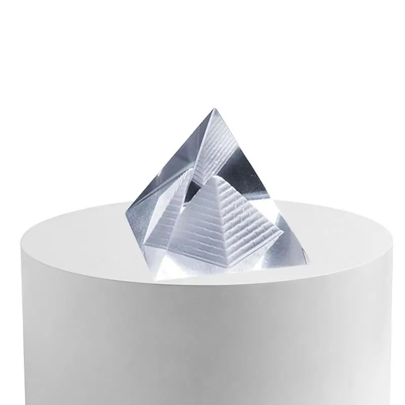 

Хрустальная пирамида K9 AAA, резная пирамида из кварцевого стекла, египетская кристаллическая пирамида, украшение для дома