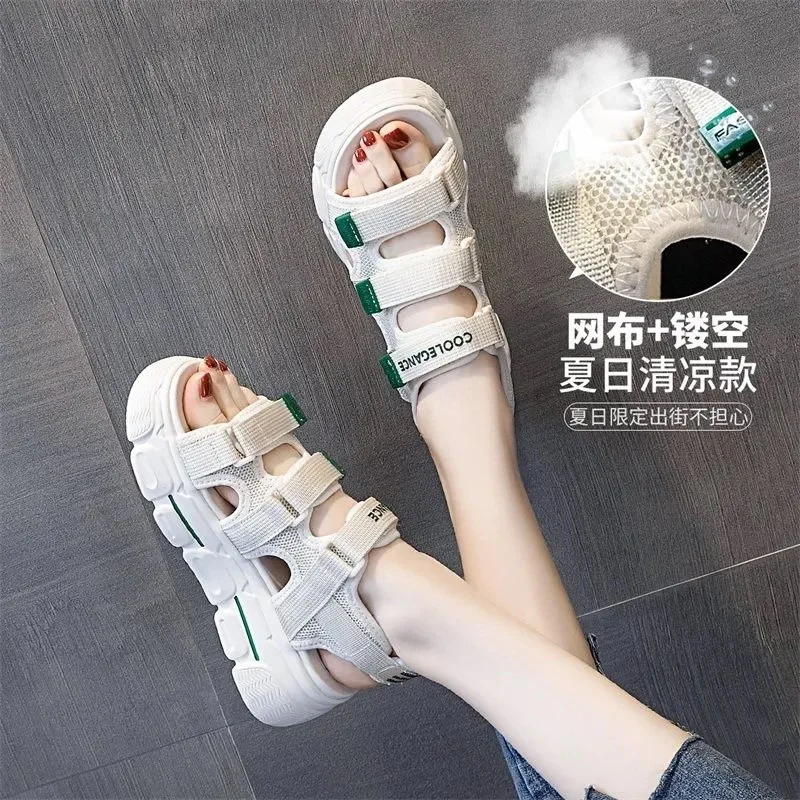 

Woman Thick Sole Sandals 2023 Summer Students Casual Sports Sandals
