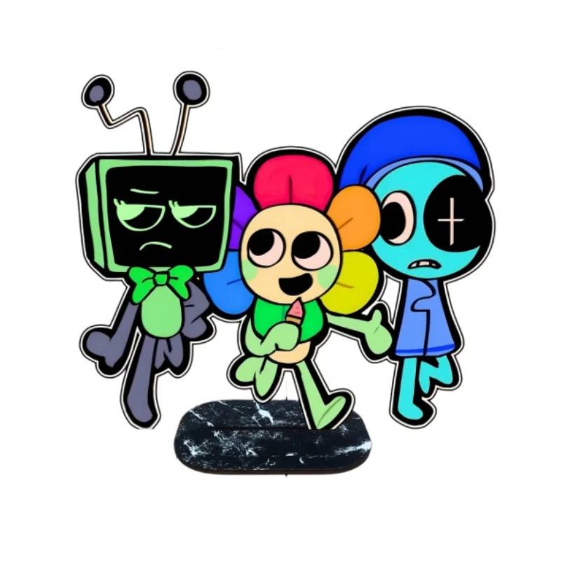 Фото Фигурка Finn Toodles Boxten Cosmo Glisten Flare Stand: милый мультяшный аниме-персонаж, HD-печать, декор для стола, коллекционное украшение, подарок №2