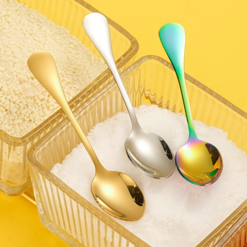 304 Stainless Steel Salt Spoon, Mini Coffee Spoon, Honey Sti