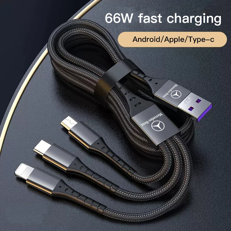 Кабель USB C — Type 5A PD провод для быстрой зарядки данных шнур Mercedes Benz AMG W206 W204 W205 W212 W213