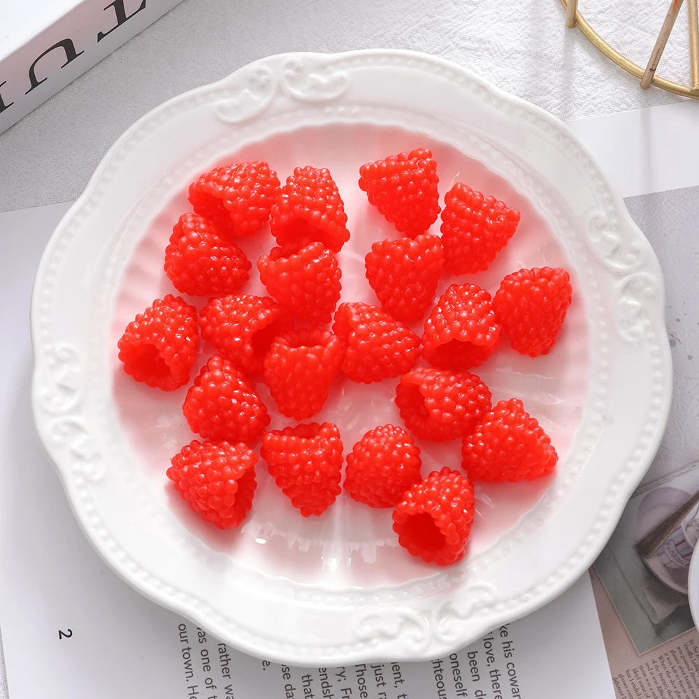 

Искусственные клубнички из шелка, красные, 2 см