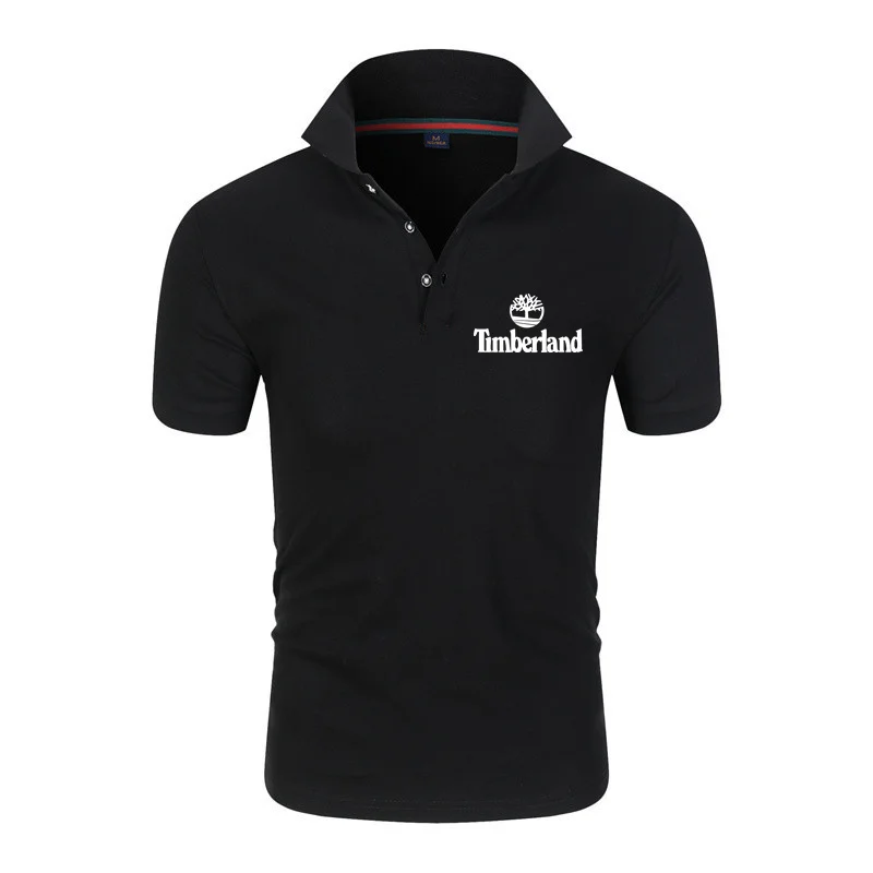 

Summer 2022 Brand Men's Polos Shirts 100% Polyester Breathable Short Sleeve Casual Polos Hommes Fashion Lapel Male tops