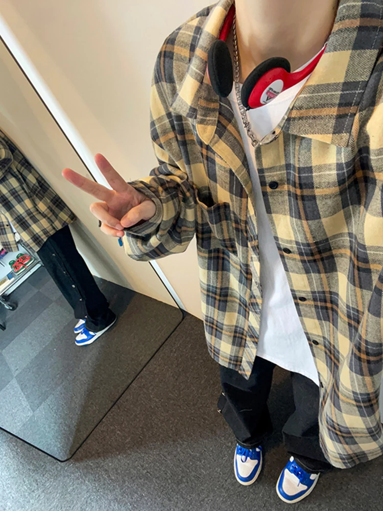 Корейские модные рубашки Sle летняя мужская и женская рубашка в стиле ретро