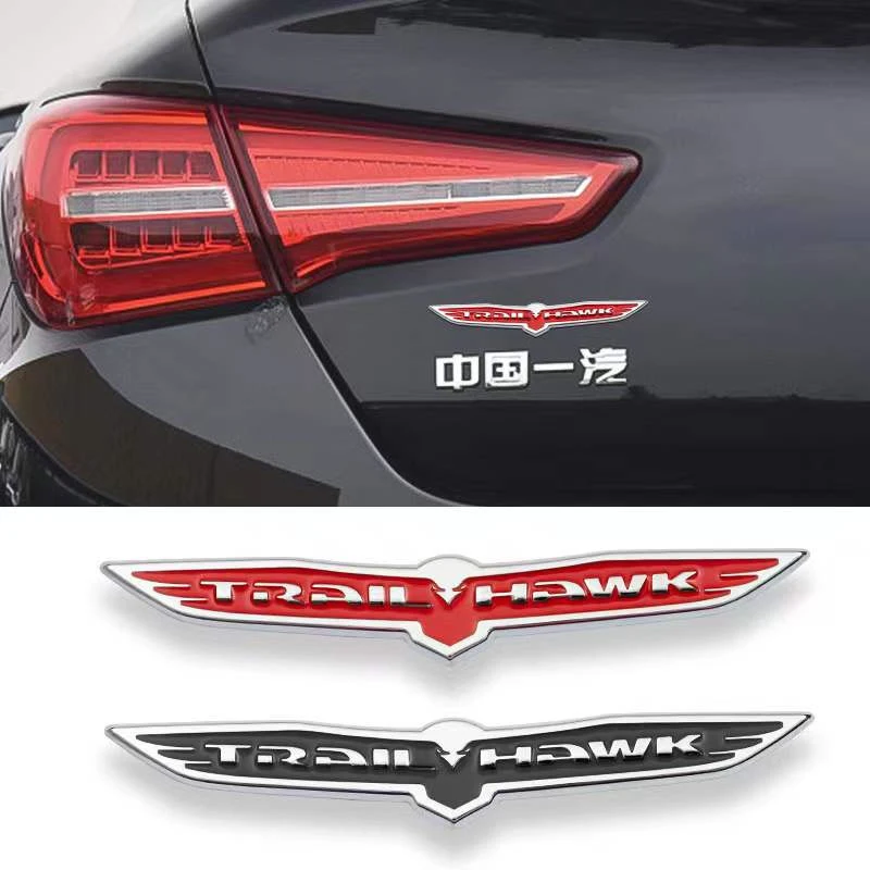 

3D Metal Trail Hawk Emblem Logo Car Rear Badge Trunk Stickers for RAM 1500 2500 3500 Jeep Grand Cherokee Dodge Challenger Decals