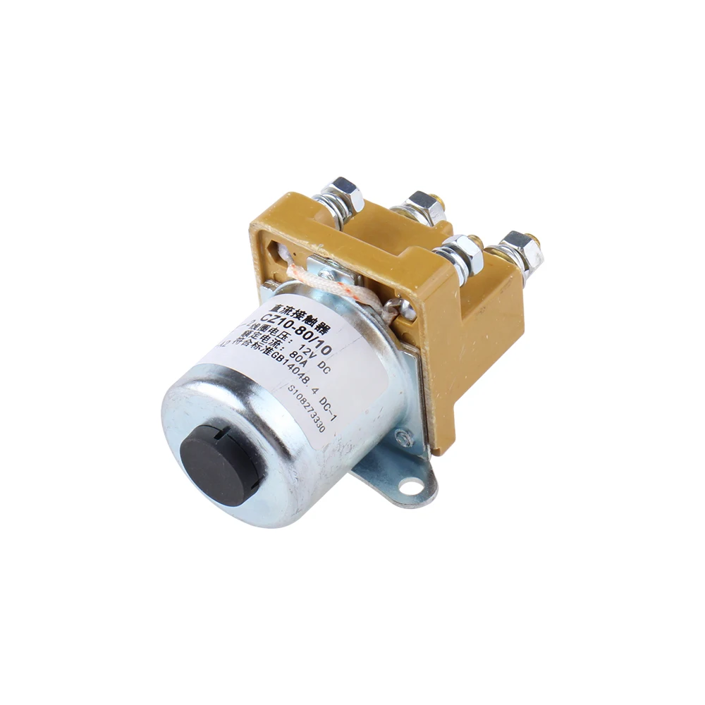 CZ10-80 80A NO (нормально открытый) 6V12V24V36V48V60V Контактор постоянного тока для двигателя
