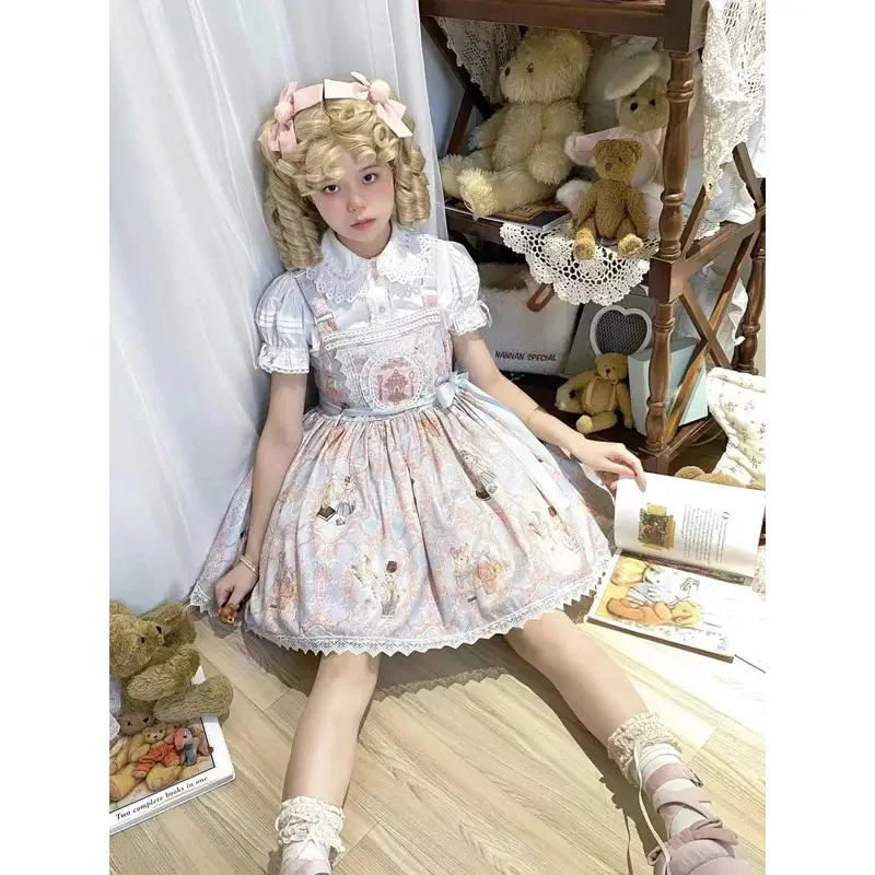 Японская мода в стиле Харадзюку платья &quotЛолита&quot милая принцесса женское