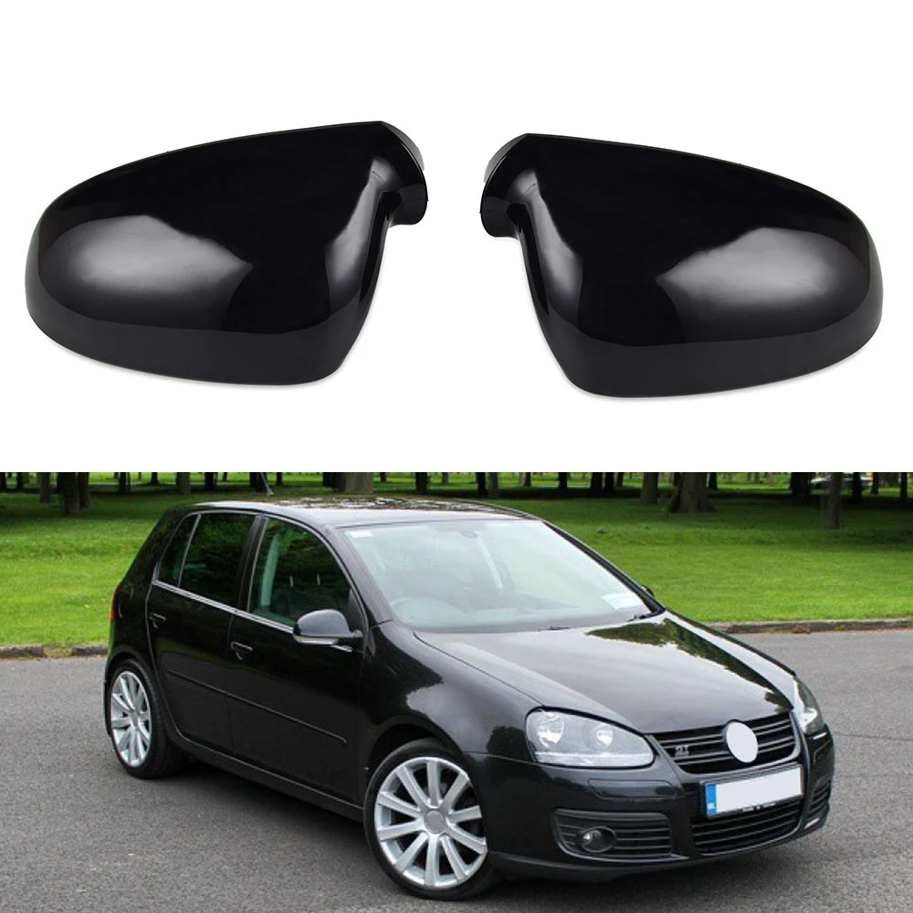 NICECNC Car Door Wing Mirror Cover for Volkswagen VW Rabbit Golf GTI R32 MK5 Jetta MK5 MK6 Wagon Variant EOS Passat Accessories