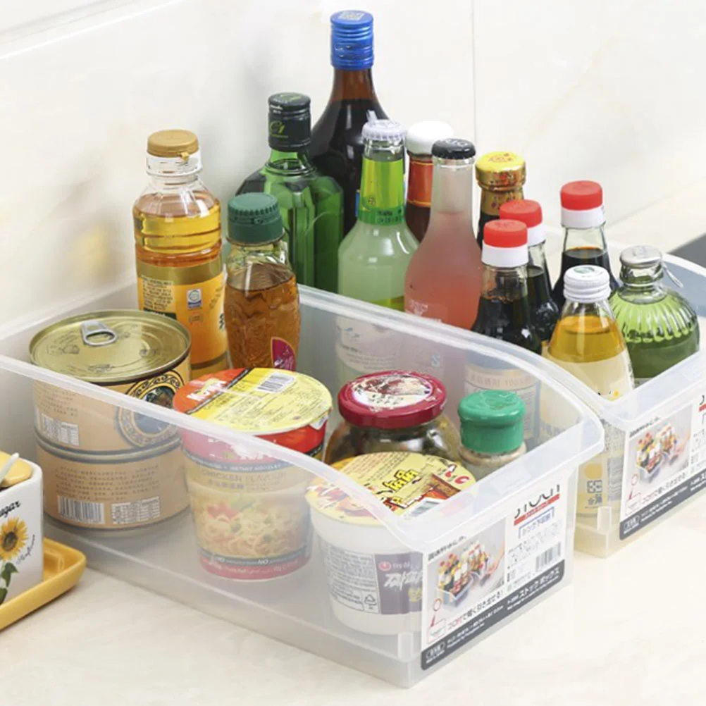 

2PCS Refrigerator Fruit Storage Box Kitchen Sorting Box (Transparent) Organizer