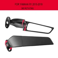 motorcycle side mirrors wind wing adjustable rotating rearview mirror for yamaha yzf r1 yzf r1 r1 2015 2016 2017 2018 2019