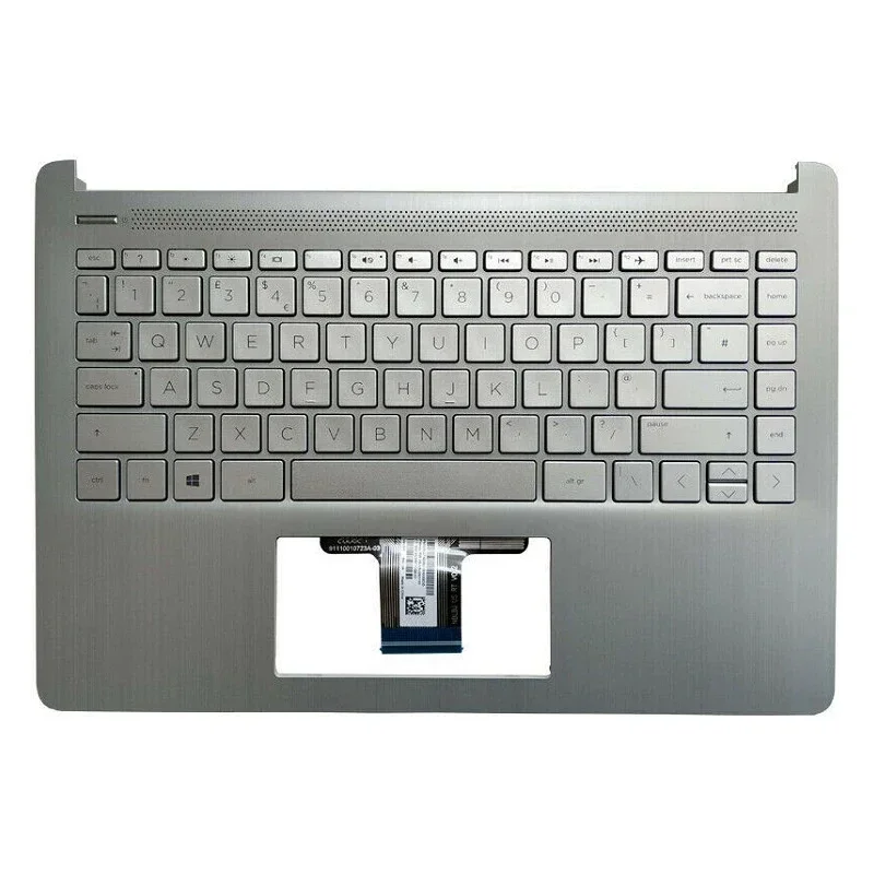 Новая клавиатура для ноутбука HP 14-DQ 14-DR 14S-DR 14S-FR 14S-FQ цвет серебристый