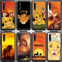 cartoon lion king simba phone case for huawei p20 p30 p40 lite e pro mate 40 30 20 pro p smart 2020