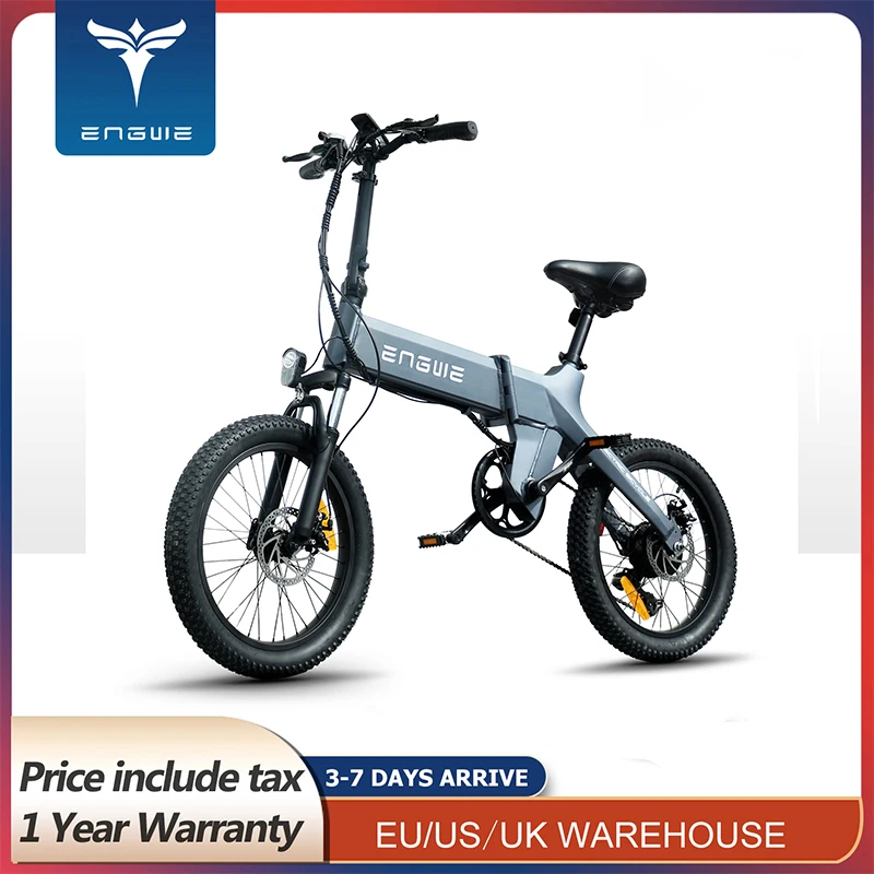 ENGWE Bike C20 PRO Adult Electric Bike 36V16AH City Bike 250W bafang Motor 25KM/H electric Bicycle 20*3.0inch ebike No tax