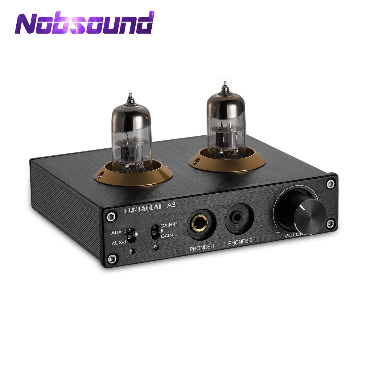 

Nobsound Hi-Fi Stereo 6N3 Vaccum Tube Headphone Amplifier Mini Preamp AUX