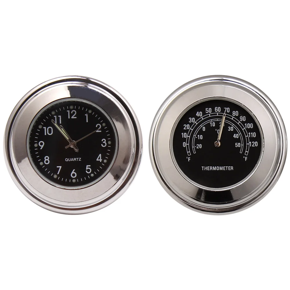 

2 шт., светящиеся водонепроницаемые кварцевые часы на руль мотоцикла или велосипеда