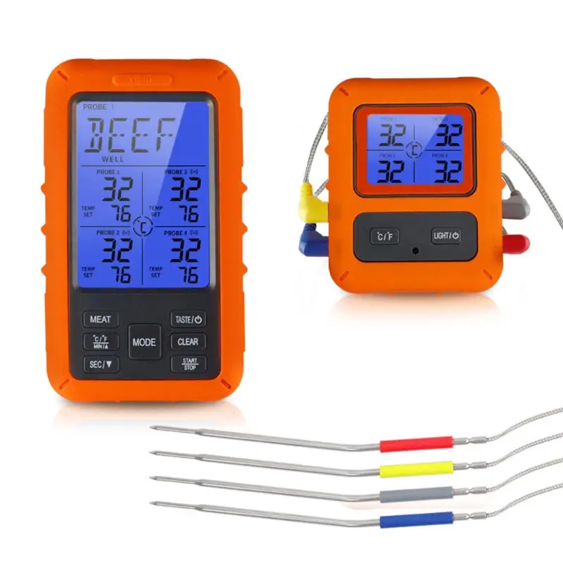 

M6CF Cooking Thermometer Oven BBQ Food BBQ Grill Smoker Instant Read For Kitchen