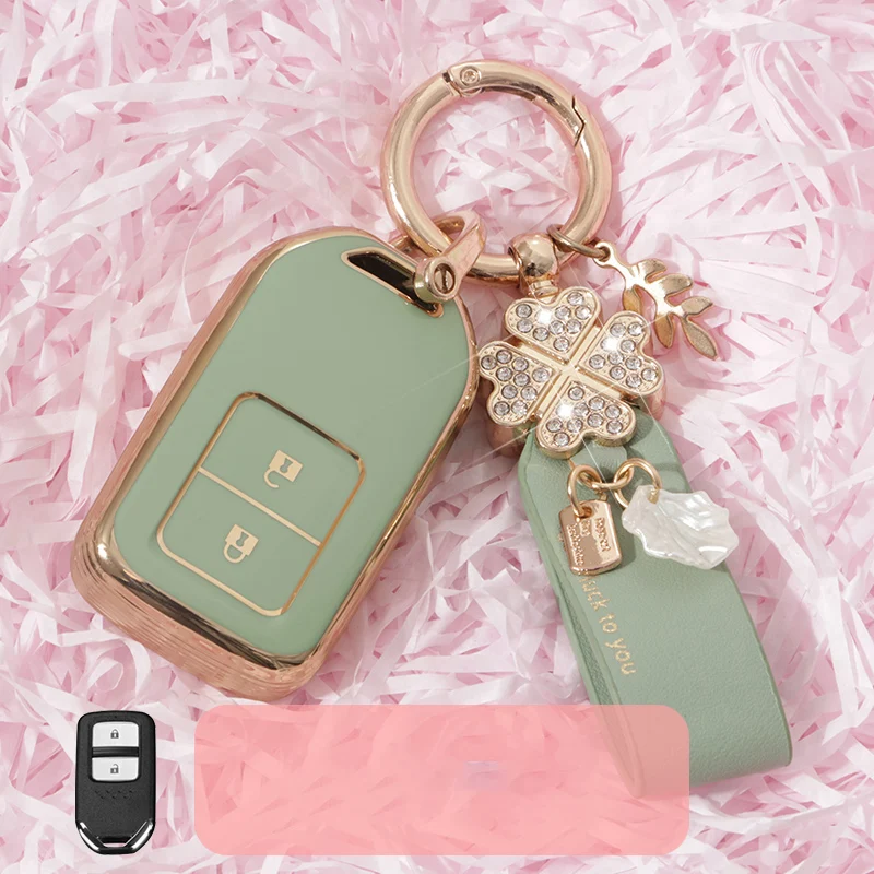 

Fashion New TPU Car Remote Key Cover Case Shell For Honda Fit GP5 Shuttle Gp8 JADE VEZEL City Civic Jazz BRV Car Accessories