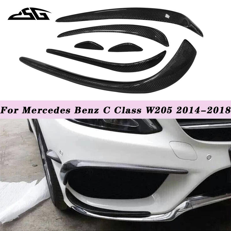 W205 плавники для переднего бампера вентиляционные отверстия крыльев Mercedes Benz C Class