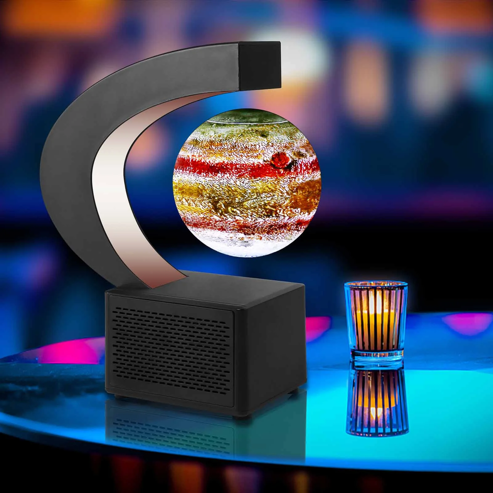 Magnetic Levitation Sound Stereo Speaker Audio Media Player Home Decoration Color Moon Earth Jupiter Mercury Sun Birthday Gift enlarge