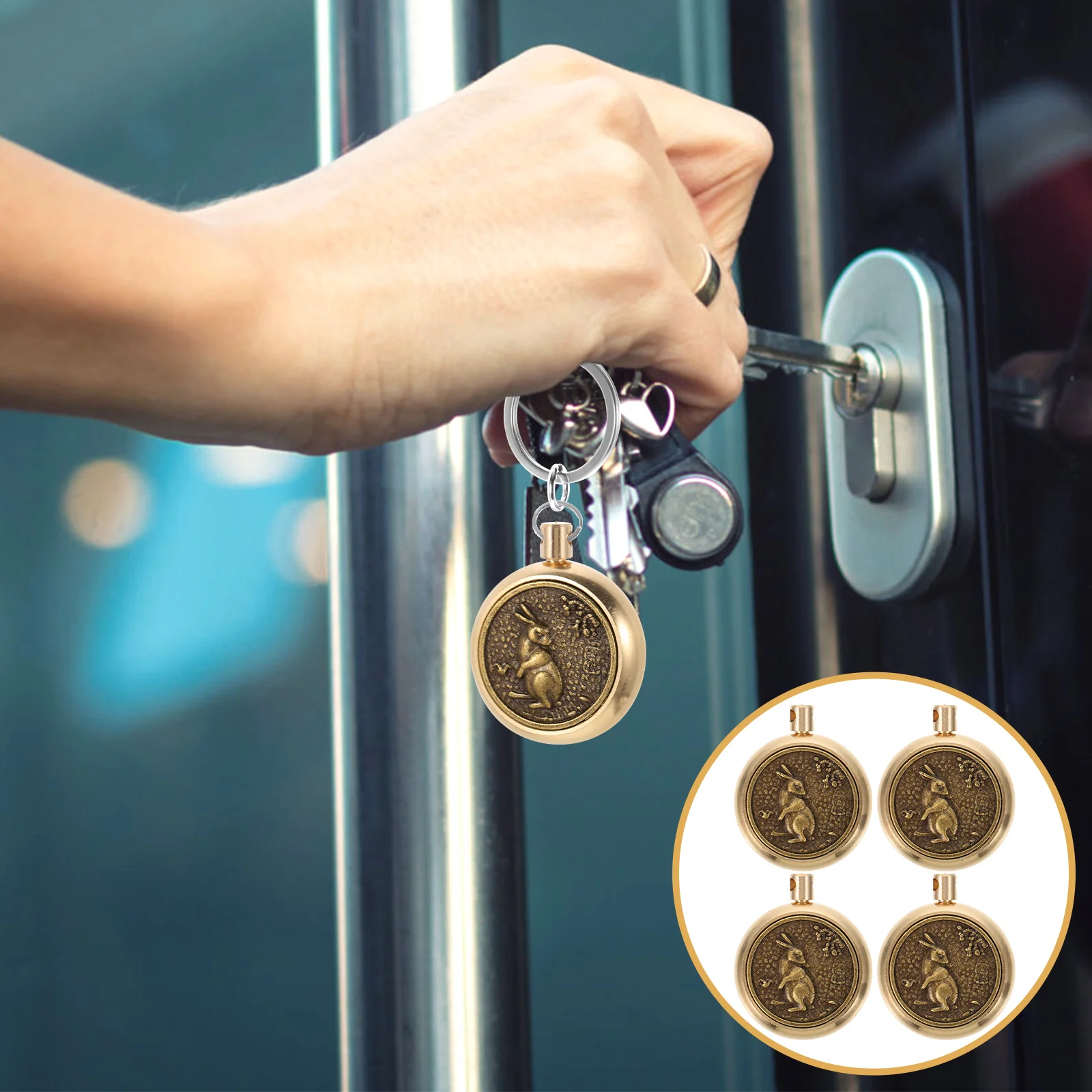 4 шт. брелок с кроликом Hulu крошечные подвески принадлежности для изготовления