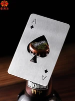 aixiangru poker card bottle opener metal beer opener poker ace cool gadgets stainless steel bar accessories kichen playing cards