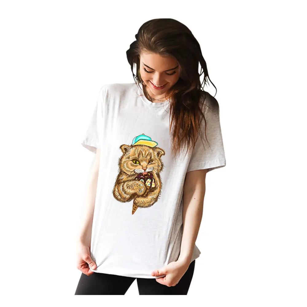 Симпатичный кот собака утюжок наклейки на одежду прекрасные детские тепловые