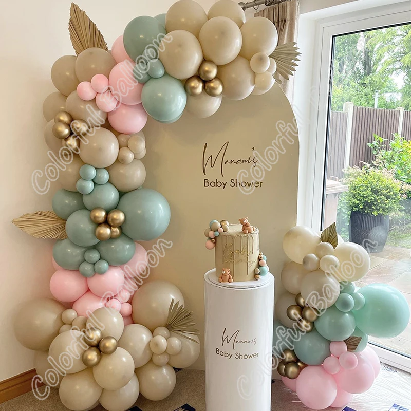 

144pcs Macaron Pink Birthday Latex Balloon Party Wedding Backdrop Event Celebration Arch Baby Shower Anniversary Decoration Kits
