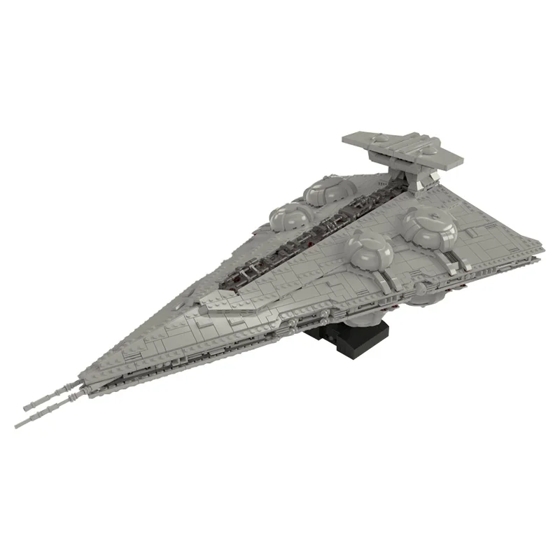 

MOC Constrictor II Playable Interdictor Cruiser Space Battle High-tech Military Transport Model Building Blocks Toy for Children