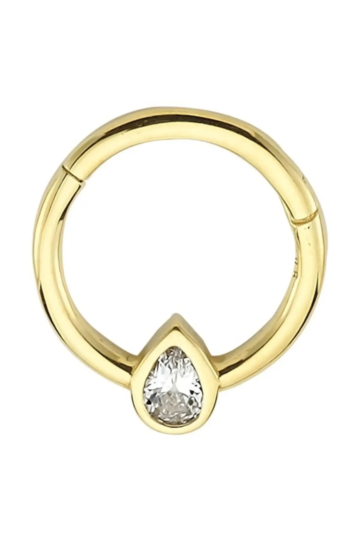 

Tragus Ring Gold Piercing-Drop Cubic Zirconia
