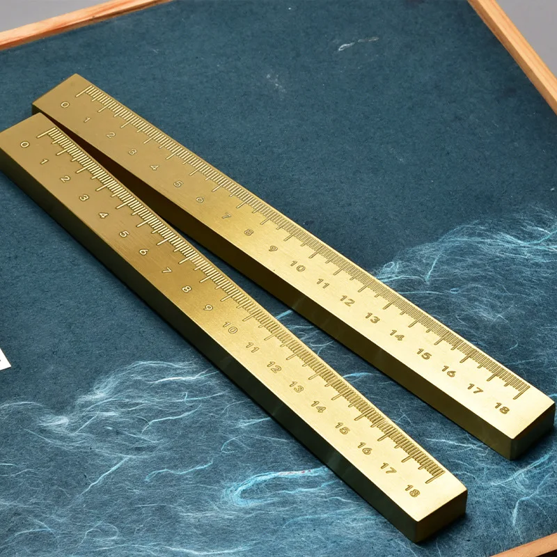 

Large Brass Paperweight Lettering Four Treasures Of The Study Pressure Calligraphy Ruler Pressure Paper Town Wenzhen Creativity