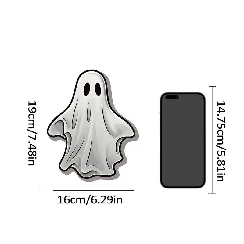 ghostów na Halloween naklejki w kształcie ducha upiorna noc świecące przylega ścianę wielofunkcyjne dekory wodoodporny klej PVC