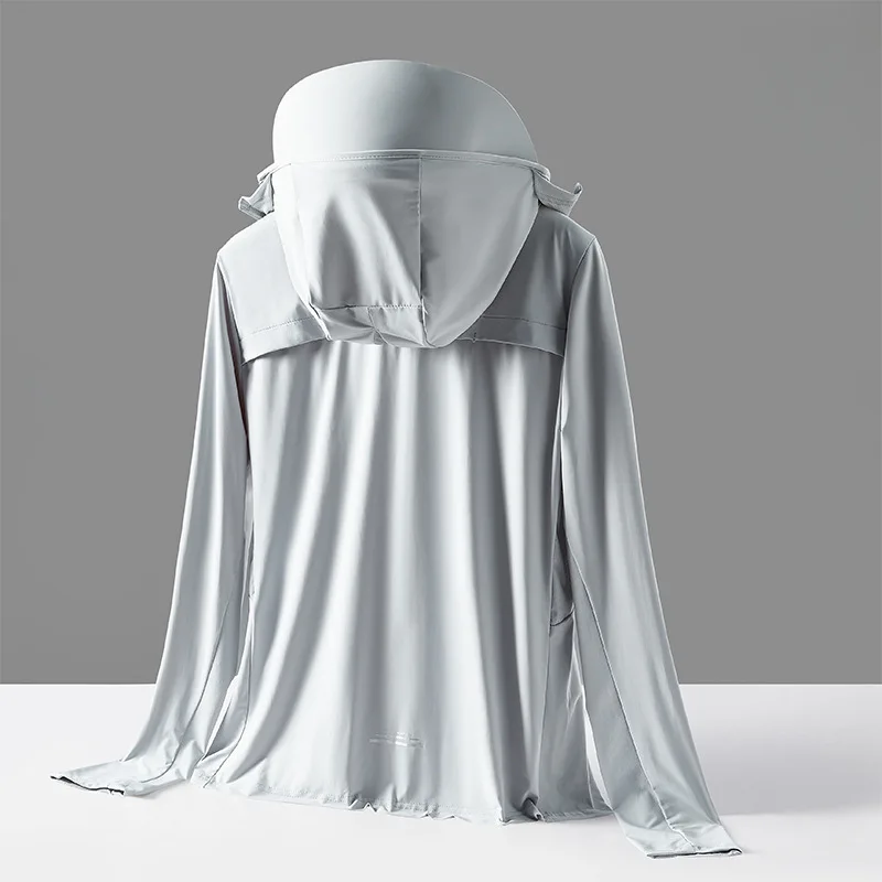 Летние мужские пальто с защитой от ультрафиолета UPF 50+ защита солнца капюшоном