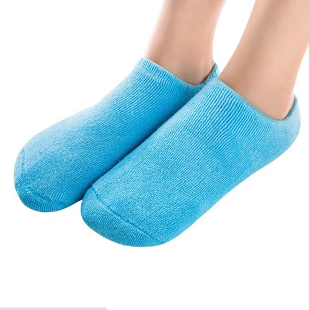 

Pinkiou Foot Care Spa Moisturizing Gel Socks Exfoliating Dry Cracked Soft Skin Sock Pedicure Hard Heel skin Protector Repairing